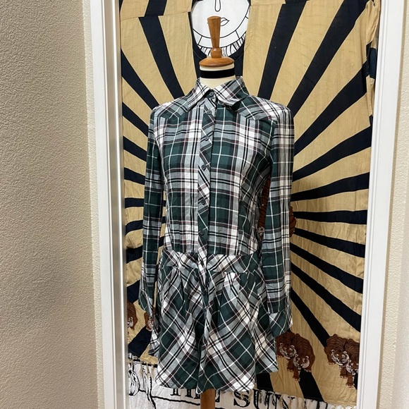 🌈 Amazing plaid European tunic dress - Picture 4 of 11